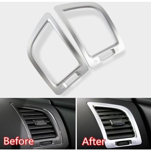YAQUICKA For Nissan Teana Altima 2013-2018 Car Side A/C Outlet Air Condition Vent Frame Cover Car Trim Styling ABS