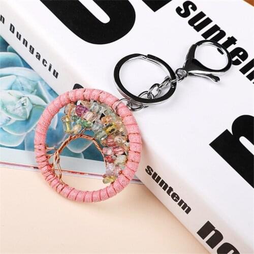 Mini Tree Of Life Key Pendant Keychain Decoration Accessories Home Bag Zipper Adornment Car Keys Ornament Friend Birthday Gift