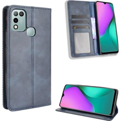 For Infinix Hot 10 Play Case Wallet Flip Style PU Leather Phone Bag Cover For Infinix Smart 5 India With Photo Frame X688B