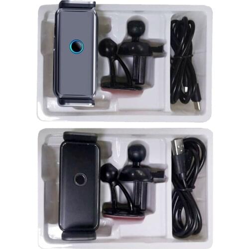 A0NE 360° Adjustable Electric Air Vent Phone Holder Aluminum Alloy Auto-Clamping Phone Holder for Landscape Vertical View