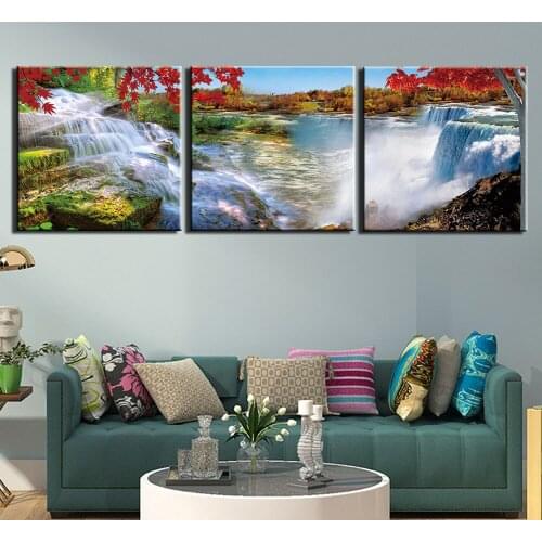 Canvas Wall Art Painting Prints scenery Pictures Giclee Prints Modern 3 Pieces Artwork for Home Decor Framed Ready to Hang