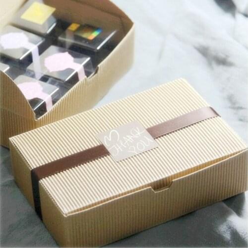 10 pieces 18.2*12*5cm Kraft Paper Boxes For Gift Packing Cheese Cake Boxes Cookie Boxes