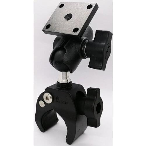 Heavy Duty Aluminum Alloy Tough-Claw Rail Mount for GPS with 55mm Double Socket Arm and 38*30 mm Hole AMPS Hole Pattern