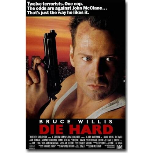 L0028 Die Hard Movie Silk Fabric Poster Art Decor Indoor Painting Gift