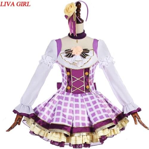 Love Live Nozomi Tojo Flowers Bouquet Awakening Cosplay Costume Halloween and Christmas Costume Women Dress Uniform Suit Costume