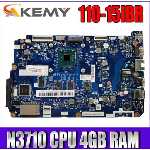 For Lenovo 110-15IBR Laptop Motherboard 5B20L77438 With SR2KL N3710 CPU 4GB RAM CG520 NM-A804 100% Tested OK