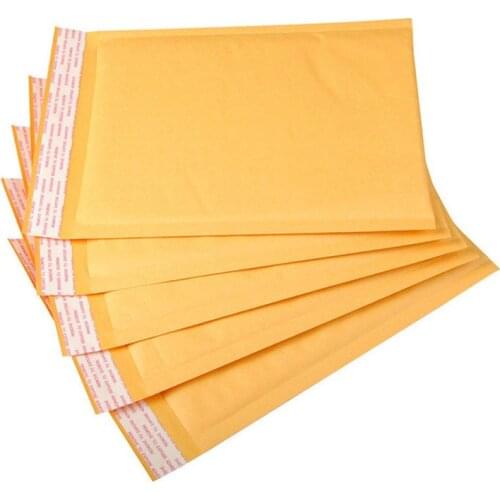 Many Size Kraft Poly Bubble Padded Envelope Poly Mailer Craft Paper Shipping Pad Envelope Mailing Bag Gift Packing