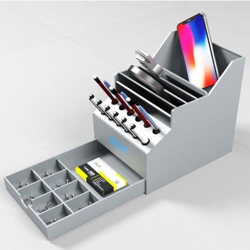 Telephone PC Repair Tools Sorting Storage Box with drawer Acryl Organizer LCD tweezers Screwdriver pliers Element Container