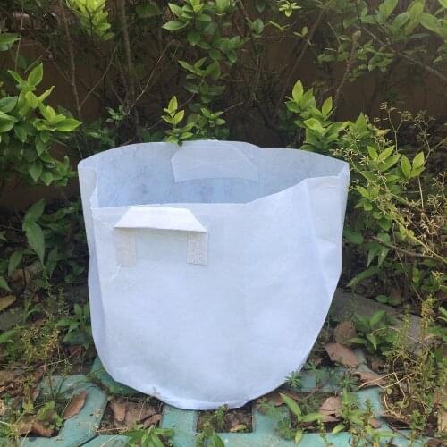 Pocketgarden Thickening Fabric Pot Plant Pouch Root Container Grow Bag Garden Pots Planters Supplies 5 gallon 35x25