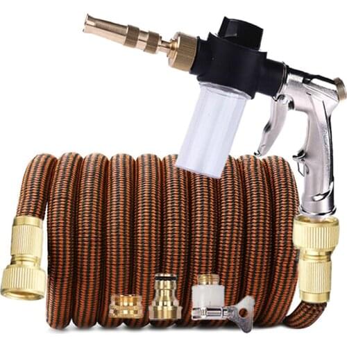 Garden Hose Expandable Portable High-Pressure Water Gun Mangueras Para Jardin Foam Car Washer Water Pipe Irrigate Home Vegetable