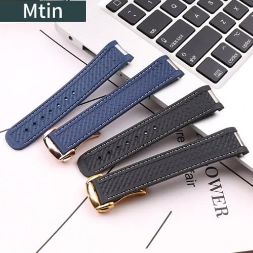 Silicone Rubber Watch Band Mens Watch Accessories For Omega Seamaster 300 AT150 Outdoor Sports Waterproof Strap Ladies Bracelet