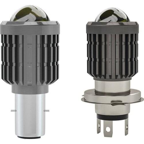 LED Headlamp With Built-in Two/Three Claws Lens Dual Color High And Low Beam Spotlight Fish Eye Lamp For Electric Motorcycle