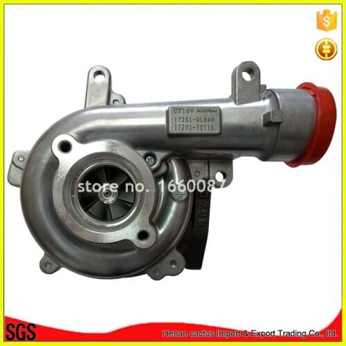 In stock ! CT16V turbo charger 17201-0L040 supercharger for Toyota Hilux 1KD Vigo3000/landcruiser D4D