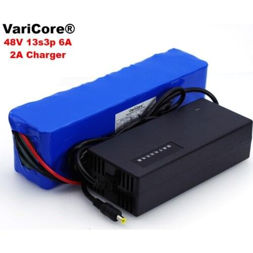 VariCore 48V 6ah 13s3p High Power 18650 Battery Electric Vehicle Electric Motorcycle DIY Battery 48v BMS Protection+2A Charger