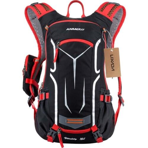 Lixada 18L Waterproof Breathable Cycling Bicycle Bike Shoulder Backpack Ultralight Outdoor Sports Riding Travel with Rain Cover