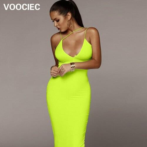 VOOCIEC Summer Silk Dresses