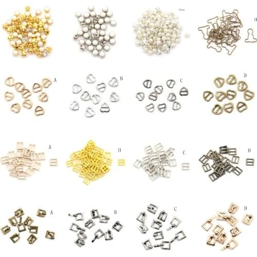 10/20/100Pcs/lot Handmade 4MM DIY Patchwork Buckle Dolls Clothing Adjustable Button Sewing Mini Buckle For Bjd Dolls