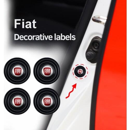 4Pcs Car Door Trunk PVC Shock-Absorbing Anti-Noise Gasket Stickers For Fiat 500 Abarth Panda Punto Tipo FR Stilo Ducato Palio