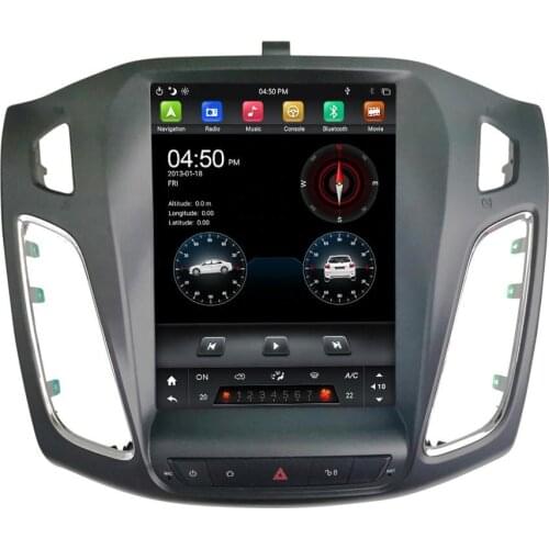 CarPlay 9.7" Tesla style PX6 Android 9.0 Car Auto Radio DVD GPS Head Unit for Ford Focus 2012 2013 2014 2015 Bluetooth 5.0 WIFI