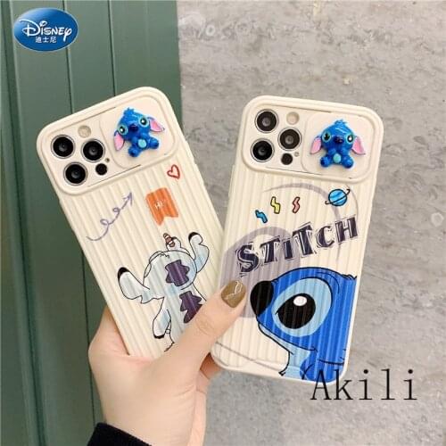 Disney Stitch Camera Lens Protection Phone Case on For iPhone 11 12 Pro Max 8 7 Plus Xr XsMax X Xs SE 2021zz0523-5