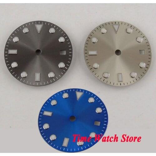 28.5mm no logo luminous date window Watch Dial fit MIYOTA 8215 821A Mingzhu 2813 Automatic Movement D124