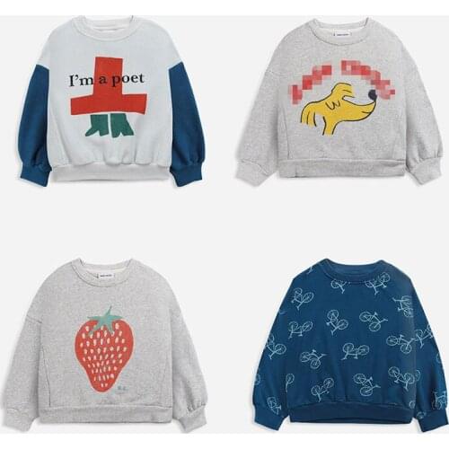 Kids Sweaters Hoodies Fall Fashion New Winter Autumn Girls Boys Clothes Cute Print Sweatshirts Baby Toddler Cotton Outwear Tops