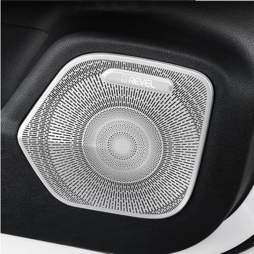 For Lincoln Corsair 2020 2021 Interior Car Side Door Stereo Speaker Audio Cover Sound Frame Decoration Sticker Car Accessories