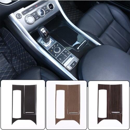 Carbon Fiber Style For Landrover Range Rover Sport RR Sport 2014-2017 ABS Plastic Center Console Panel Cover Trim Parts