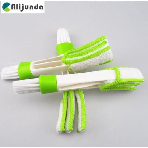 Double head car air conditioning rair outlet shutter window cleaning brush for Mercedes-Benz Series-A B C E S G M ML GLK
