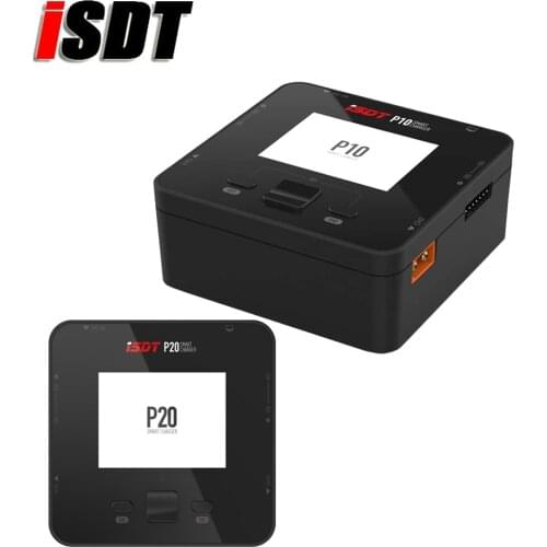 ISDT P10:250WX2 10AX2/P20:500WX2 20Ax2 Dual Channel Battery Balance Charger For Lilon LiPo LiHV NiMH Lipo Battery For RC Car Toy