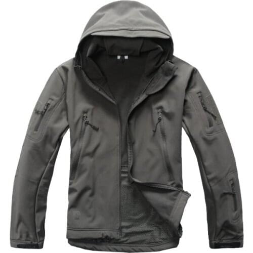 Camouflage Softshell Sharkskin TAD Jacket Outdoor Tactical Hunting Clothes Hiking Camping Climbing Winter Hoody Coats S-XXXL