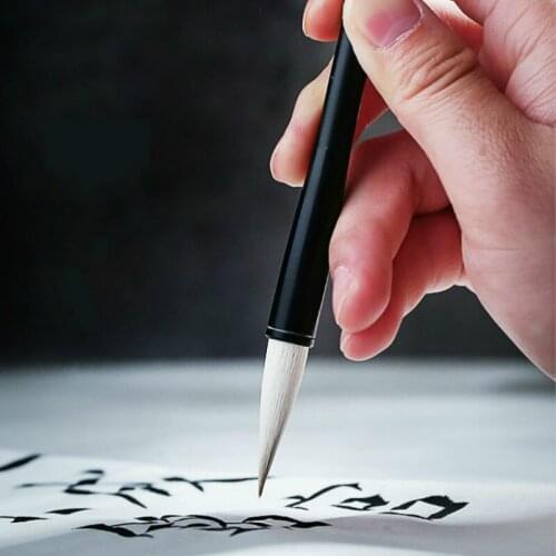 Chinese Brush Pen Woolen&weasel Hair Writing Brushes for Beginner Caligrafia Chinese Student Calligraphy Practice Brush Pen