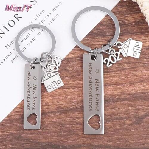 New 2021 Housewarming Gift For New Homeowner House New Beginning Congratulations keychain Home Keychain