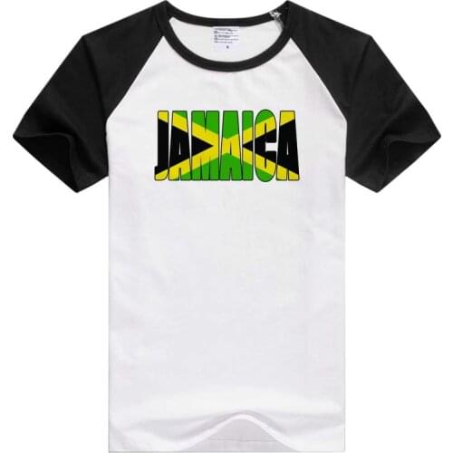 Jamaica Text Flag Caribbean short sleeve casual Men Women T-shirt Comfortable Tshirt Cool Print Tops GA884