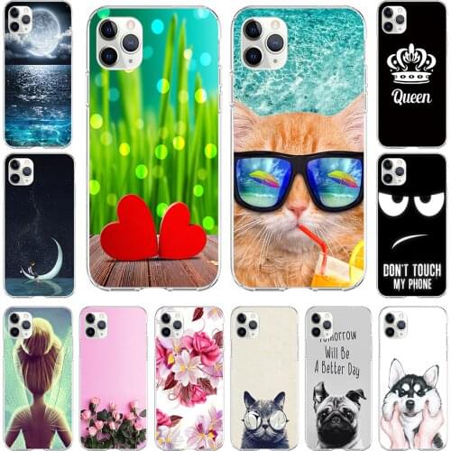 Silicone For iPhone 12 Pro MAX Case 12 Mini Cute Animals Soft TPU Cover Phone Case For Apple iPhone 12Pro full 360 protective