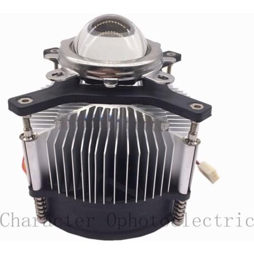 50w 100w high power led heatsink DC 12V 1.2A led cooling fan +44mm lens kit for 20W 30W 50W LED chip