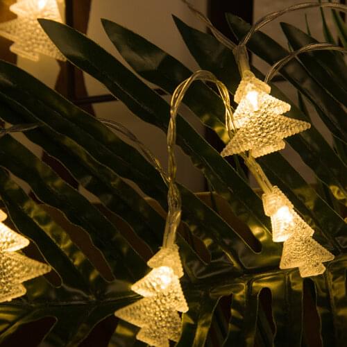 String lights Christmas tree lights indoor bedroom living room window Christmas decoration outdoor garden fence decoration light