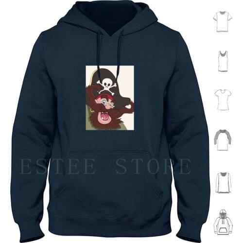 Jolly Roger Hoodie Long Sleeve Pirate Jolly Roger Fun Boys Infants Adventure Character Art Teen Girls