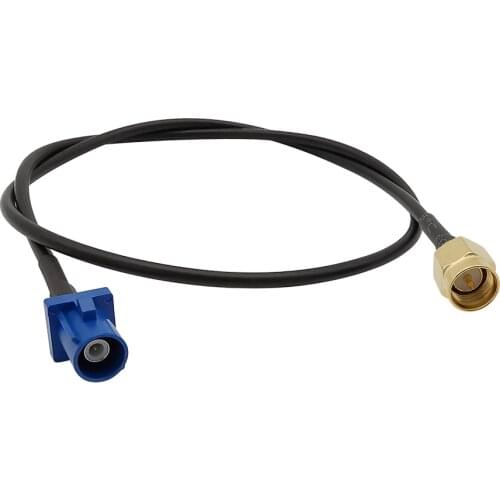 1Pcs Length 20CM SMA Male to Blue Fakra C Male Plug Adapter Extension Coaxial Cable RG174 GPS Antenna Pigtail Wire Connector
