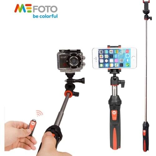 MeFoto 4 in 1 Extendable Selfie Stick Monopod Mini Table Tripod Phone Stand Holder Mount Bluetooth Remote For Huwei iPhone