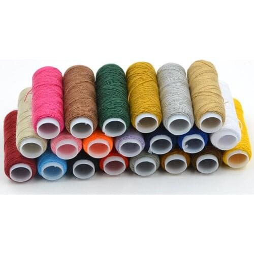 10Pcs/Set Multicolor Polyester Sewing Overlock Home Machine Sew Threads Spools Sewing Cotton Machine Embroidery Thread