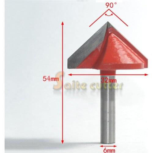 2pcs 90 Degree 3D CNC Router V Groove Bit Woodworking Parts can be Applied to Acrylic MDF PVC 3D Engraving Bits