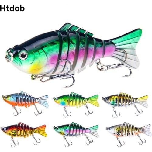2021 Multi Jointed Swimbait Fishing Lure 10cm 15.6g 6 Segments Flexible Fish Bait Swimbait Bionic Crankbait Artificial Bait