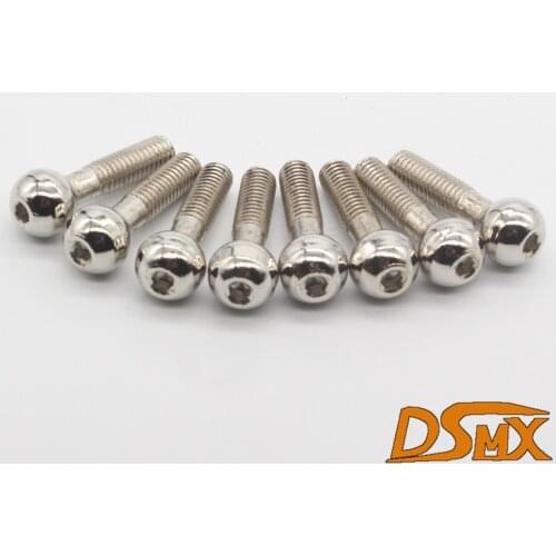 8Pcs/set HSP 02152 M5 Ball-Head Screw For 1/10 RC Model Remote Control Car Spare Parts HSP 94122 94166 94188