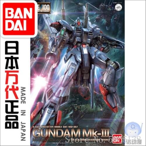 Bandai Gundam Model IN-Stock Assembly 94862 RE 002 1/100 MSF-007 Gundam MK-3 MK-III Gundam ROBOT Figure Anime Toys Figure Gift