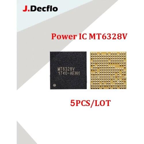 JDecflo 5pcs/lot PMIC MT6328V 6328V Power Supply IC 100% NEW Power Management Integrated Circuits Replacement Parts Repair