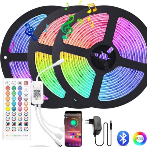 Bluetooth Music SMD 5050 2835 5M 10M 15M LED Strip Light Waterproof Led Tape DC 12V Ribbon diode led strip with Wifi Controller