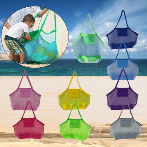 Large Mesh Beach Bag Sand Away Summer Swimming Pool Tote For Kids Toy Bag Organizer Sand Away Bag Beach Toys Towels Organizer