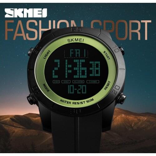 SKMEI Brand Fashion Mens Sports Digital Watches LED Military Waterproof Wristwatches Men MultiFunction Clock Relogio Masculino