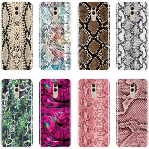 Back Cover For Huawei Mate 9 10 20 Pro Soft Silicone Luxury Snake Skin Animal Phone Case For Huawei Mate 7 8 9 10 20 Lite Case